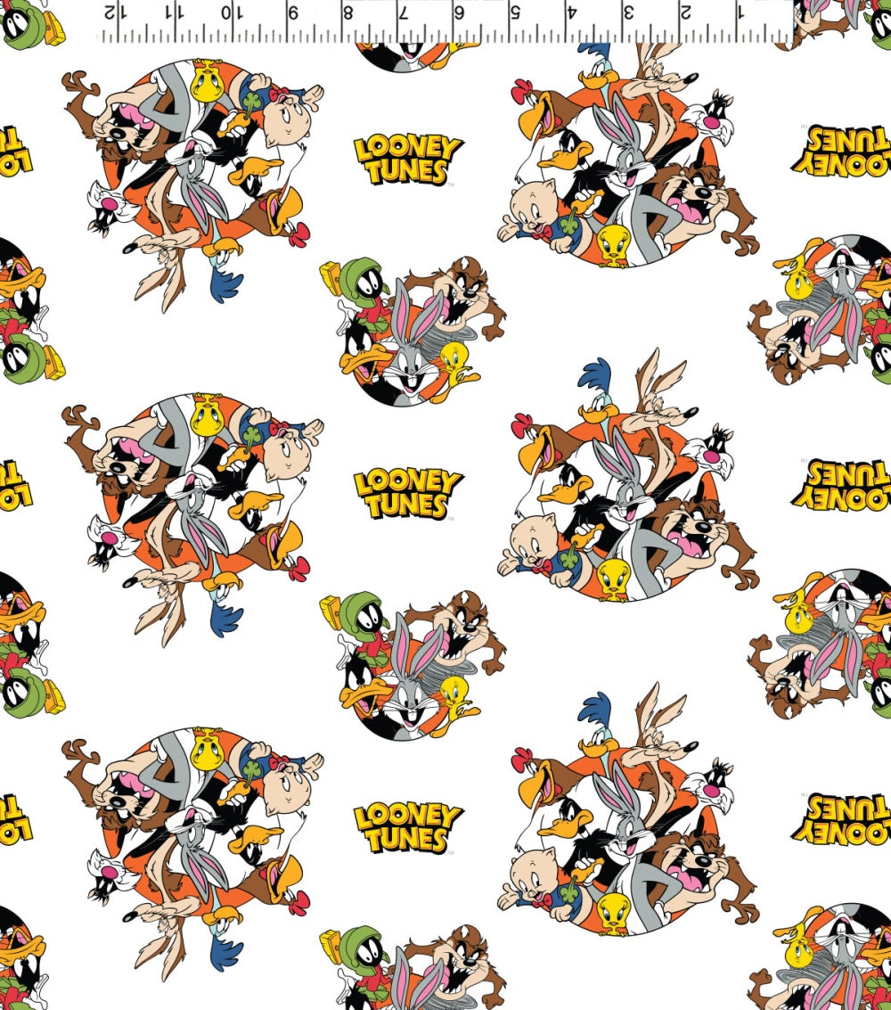 That's All Folks! Looney Tunes 100% Cotton Fabric - Sold by the Half Metre