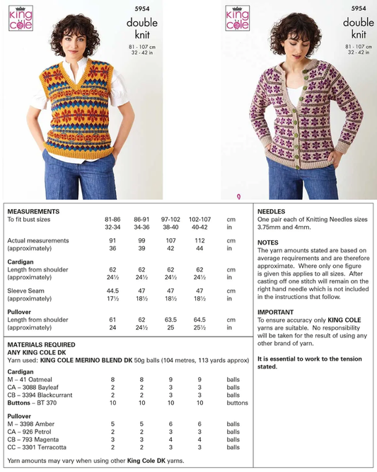Knitting & Crochet Patterns - Ladies (Below Is a Very Small Selection of Patterns Available in the Shop)