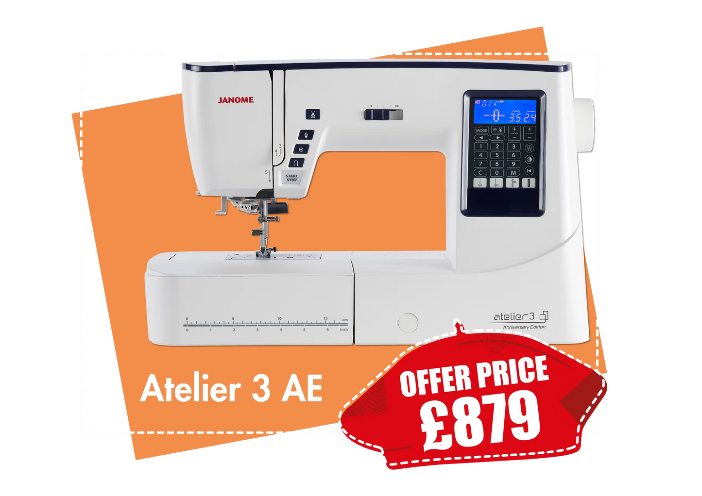Janome Atelier 3 Sewing Machine *** Save £70 ***