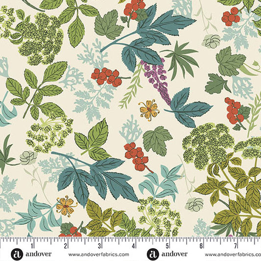 Nordic Summer 100% Cotton Fabric Collection - by Makower. Sold by the Quarter Metre