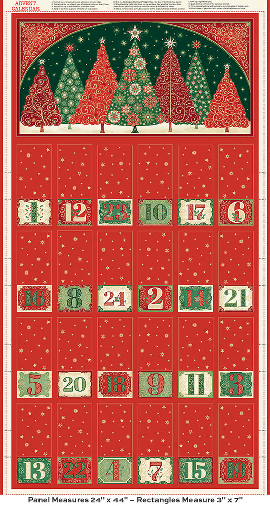 Adorn Christmas Advent Calendar ALL YOU NEED Fabric Pack - by Makower