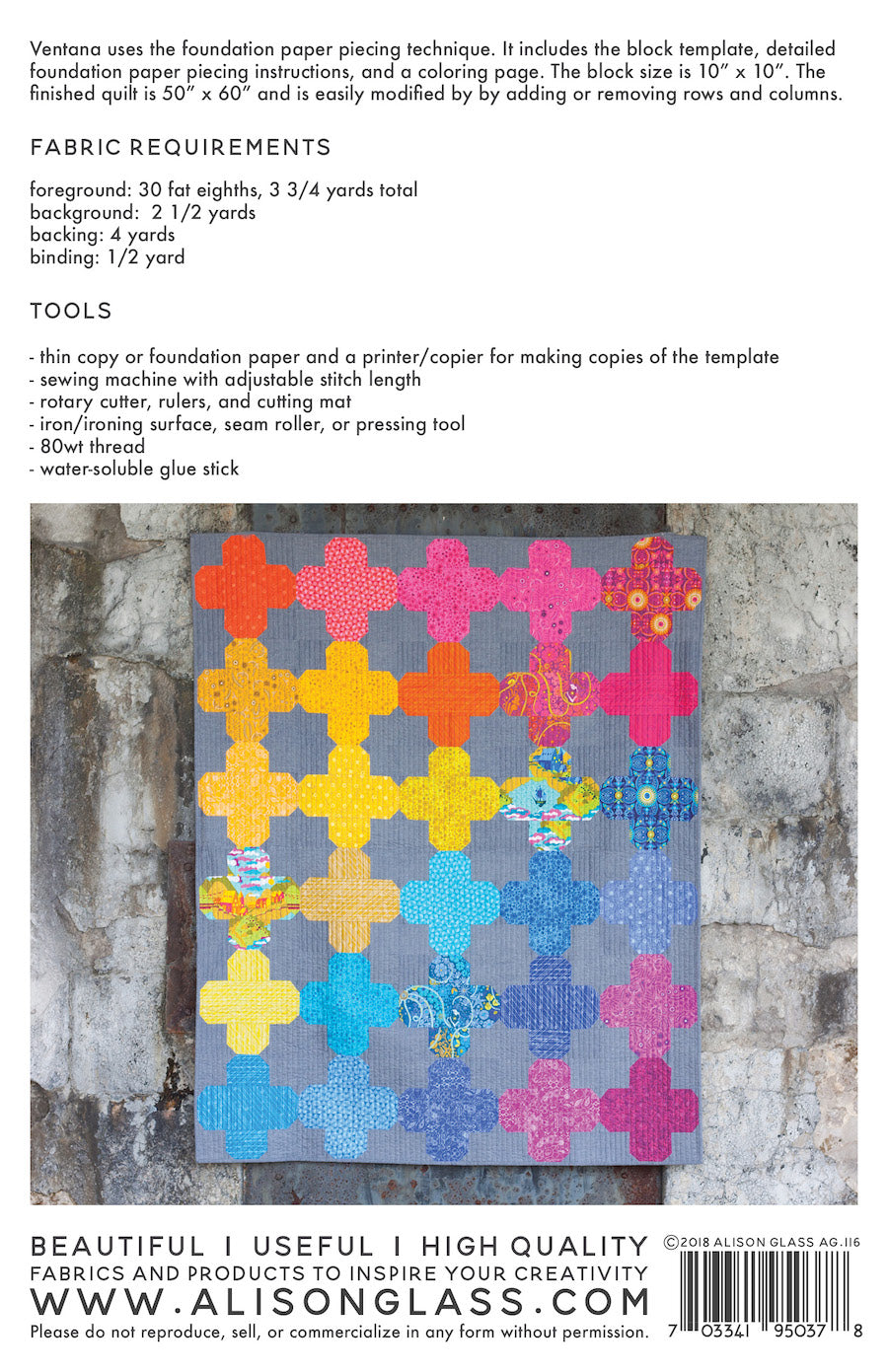 Ventana Quilt Pattern by Alison Glass