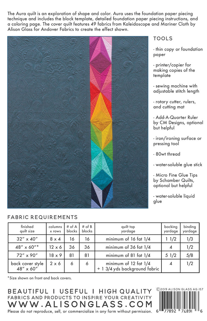 Aura Quilt Pattern by Alison Glass