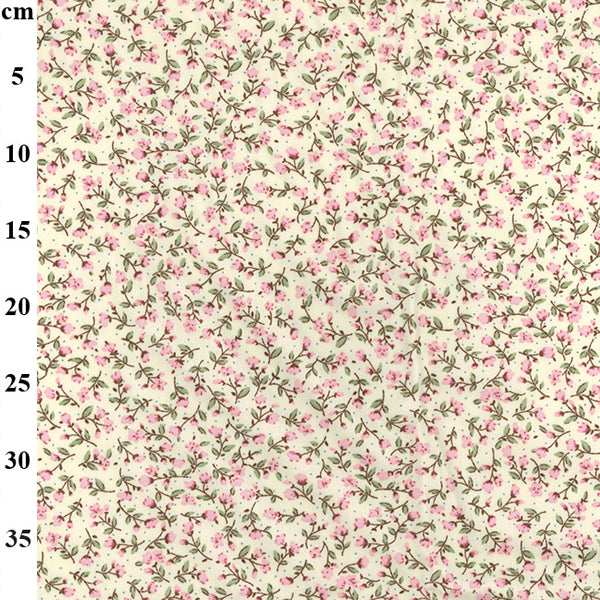 Small Floral Designs - 100% Cotton Poplin Fabric - by Rose & Hubble - Sold by the Half Metre