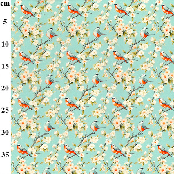 Japanese Collection 100% Cotton Poplin Fabric - by Rose & Hubble - Sold by the Half Metre
