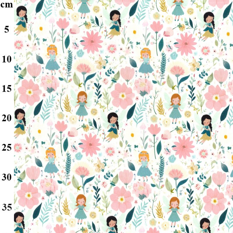 Summer Loveliness 100% Cotton Poplin Fabric - by Rose & Hubble - Sold by the Half Metre