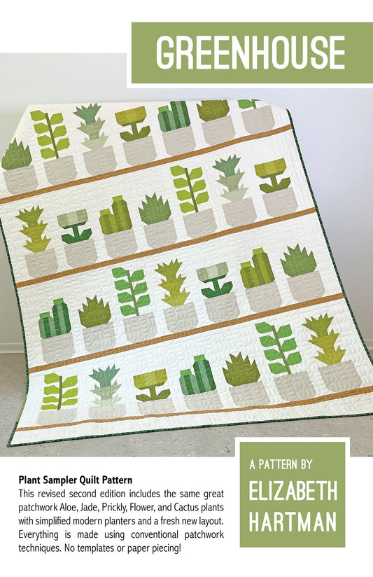 Greenhouse Quilt Pattern - by Elizabeth Hartman