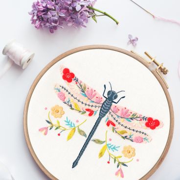 Dragonfly Embroidery Kit by Bothy Threads