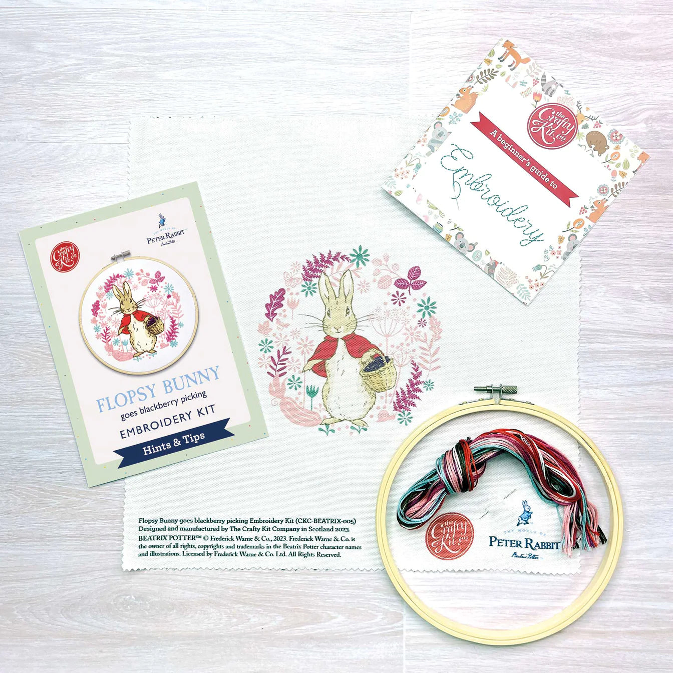 Flopsy Bunny Embroidery Kit from The Crafty Kit Company