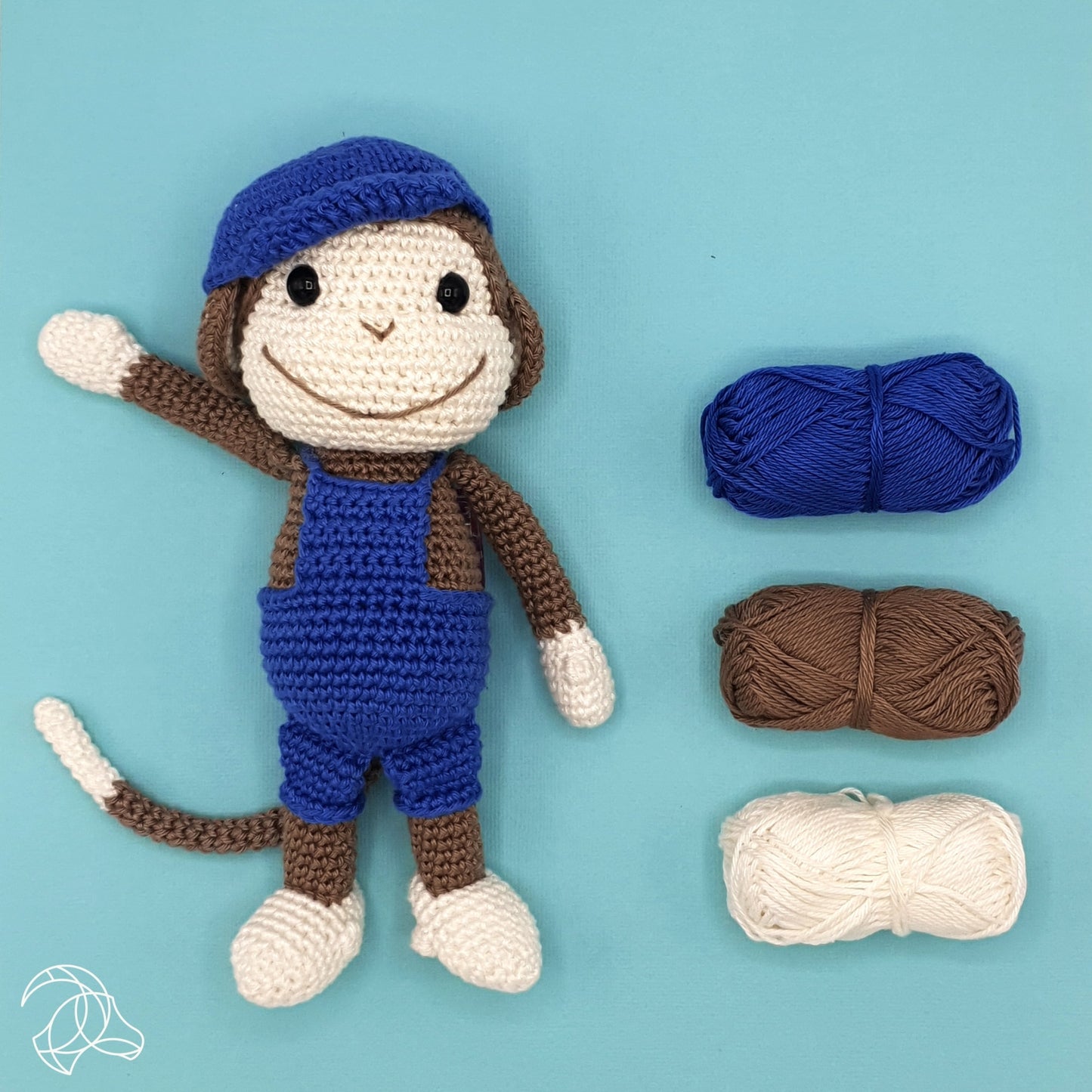 Bryan the Monkey Crochet Kit - by Hardicraft