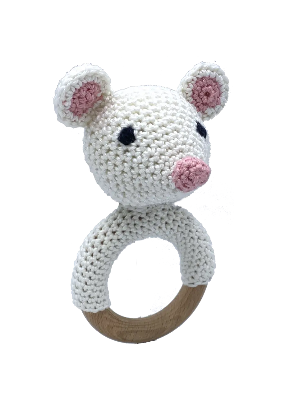 Baby Mouse Rattle - Crochet Kit from Hardicraft