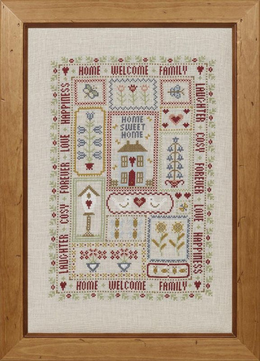 Home & Garden Sampler Counted Cross Stitch - The Historical Sampler Company