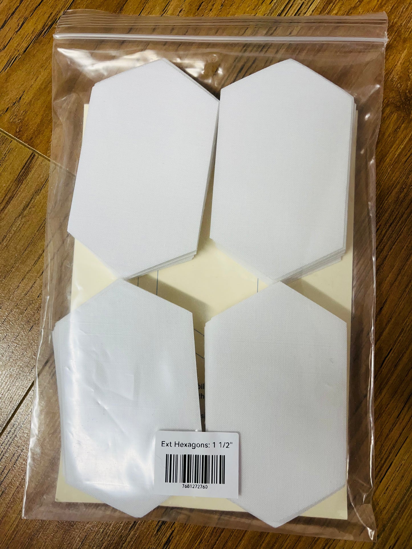 Pre Cut Quilting Hexiform Hexagons - Pack of 60 - 1.5 inch x 3 inch