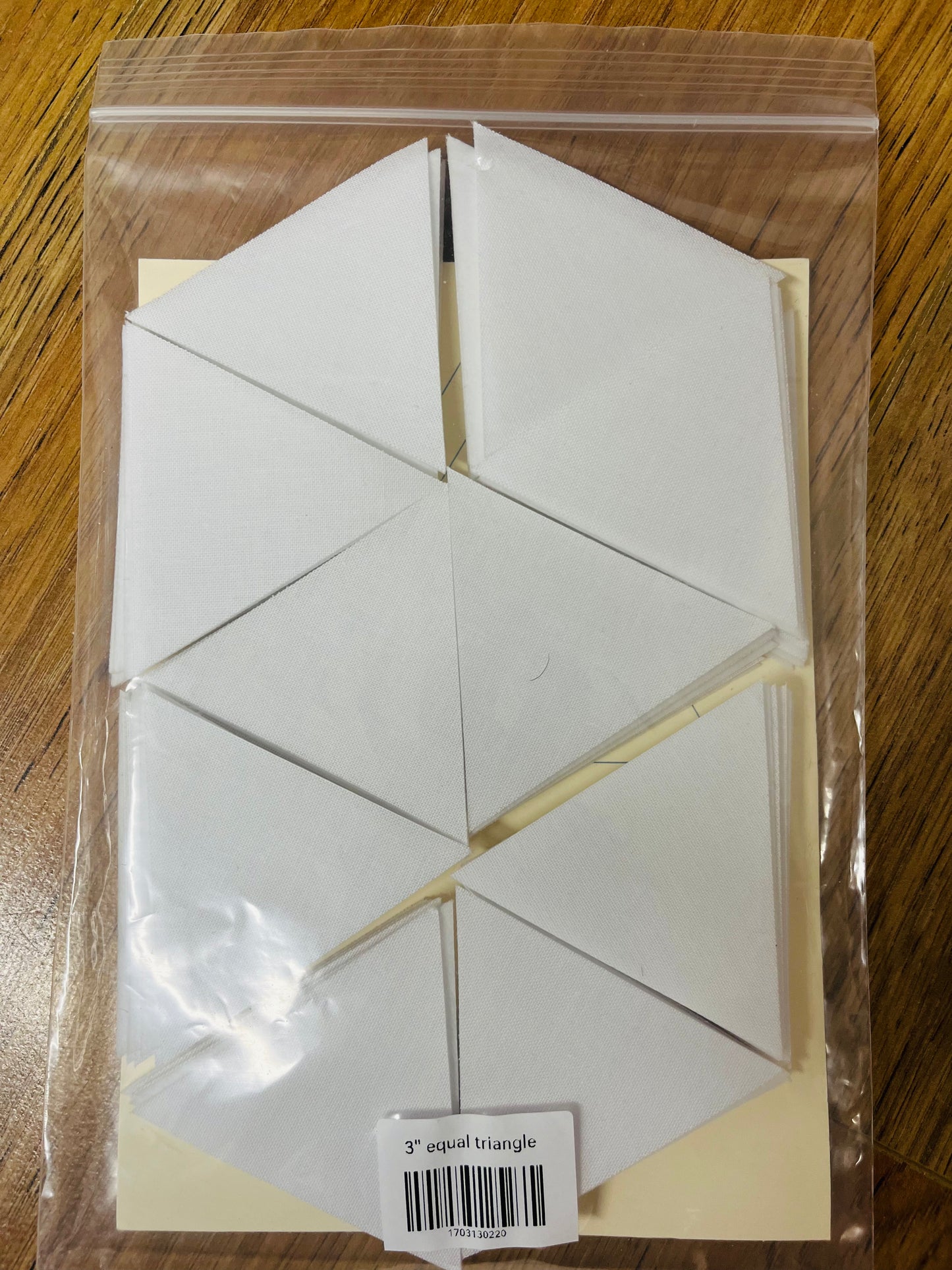 Pre Cut Quilting Hexiform Equilateral Triangles - Pack of 90 - 3 inch (76mm)