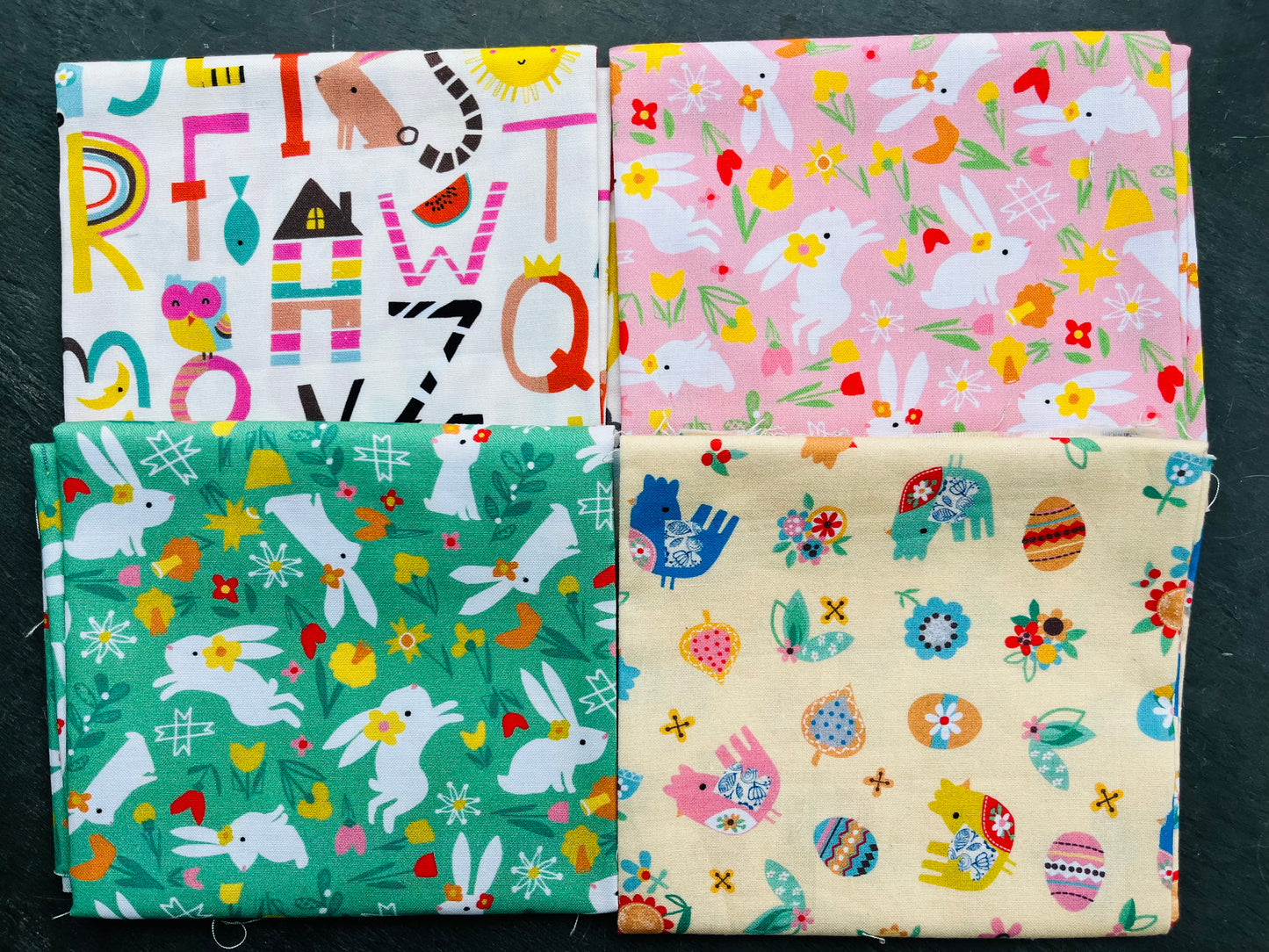 Easter Fabric Fat Quarter Bundle - for Quilting etc