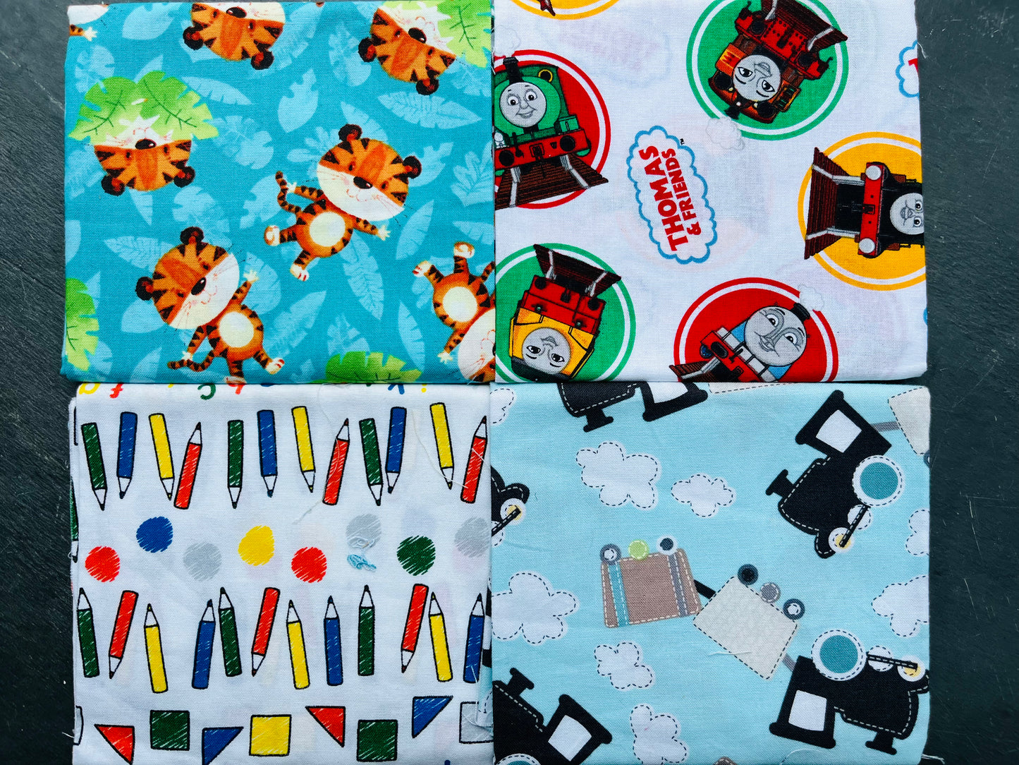 Children's Fabric Fat Quarter Bundle - for Child's Quilt, Project etc