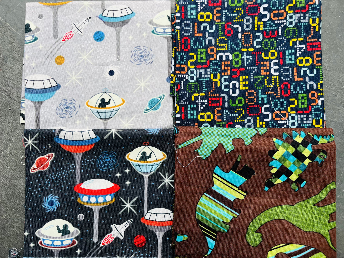 Children's Fabric Fat Quarter Bundle - for Child's Quilt, Project etc