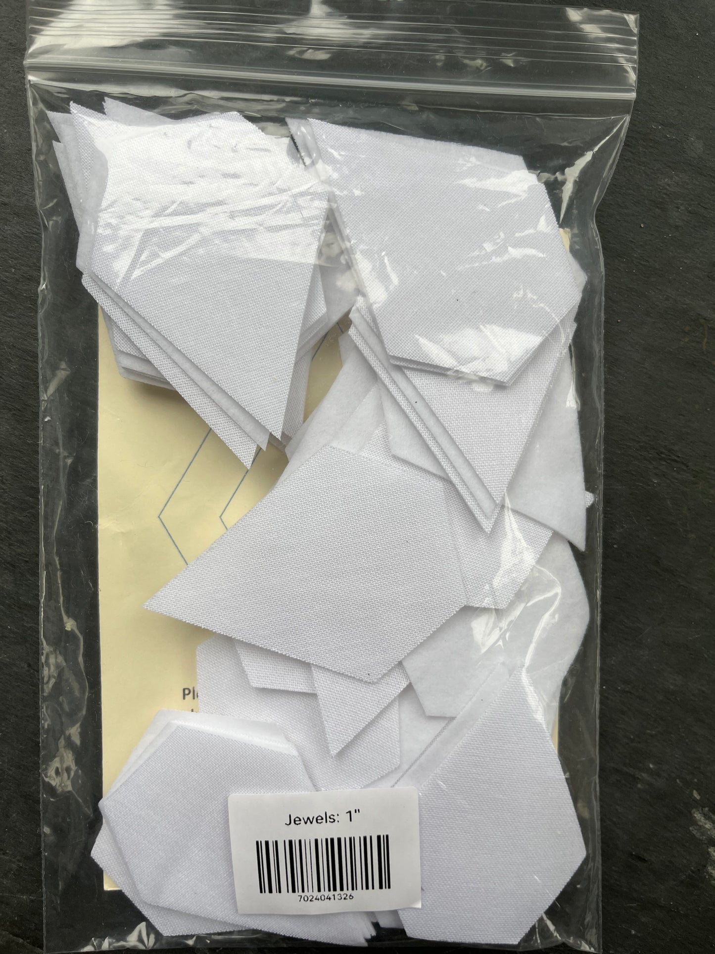 Pre Cut Quilting Jewels - Pack of 60 - 1 inch (25mm) x 2 inch (51mm)