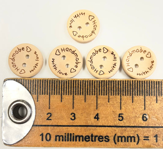 Made With Love Wooden Button Packs