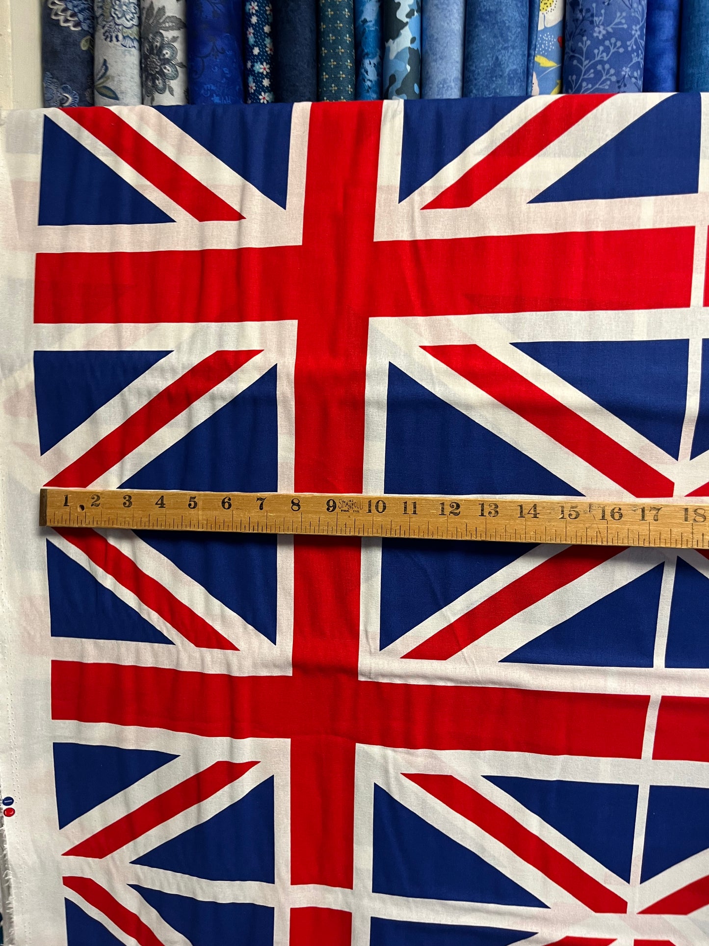 Union Jack British Flag 100% Cotton Fabric - Sold by the Metre