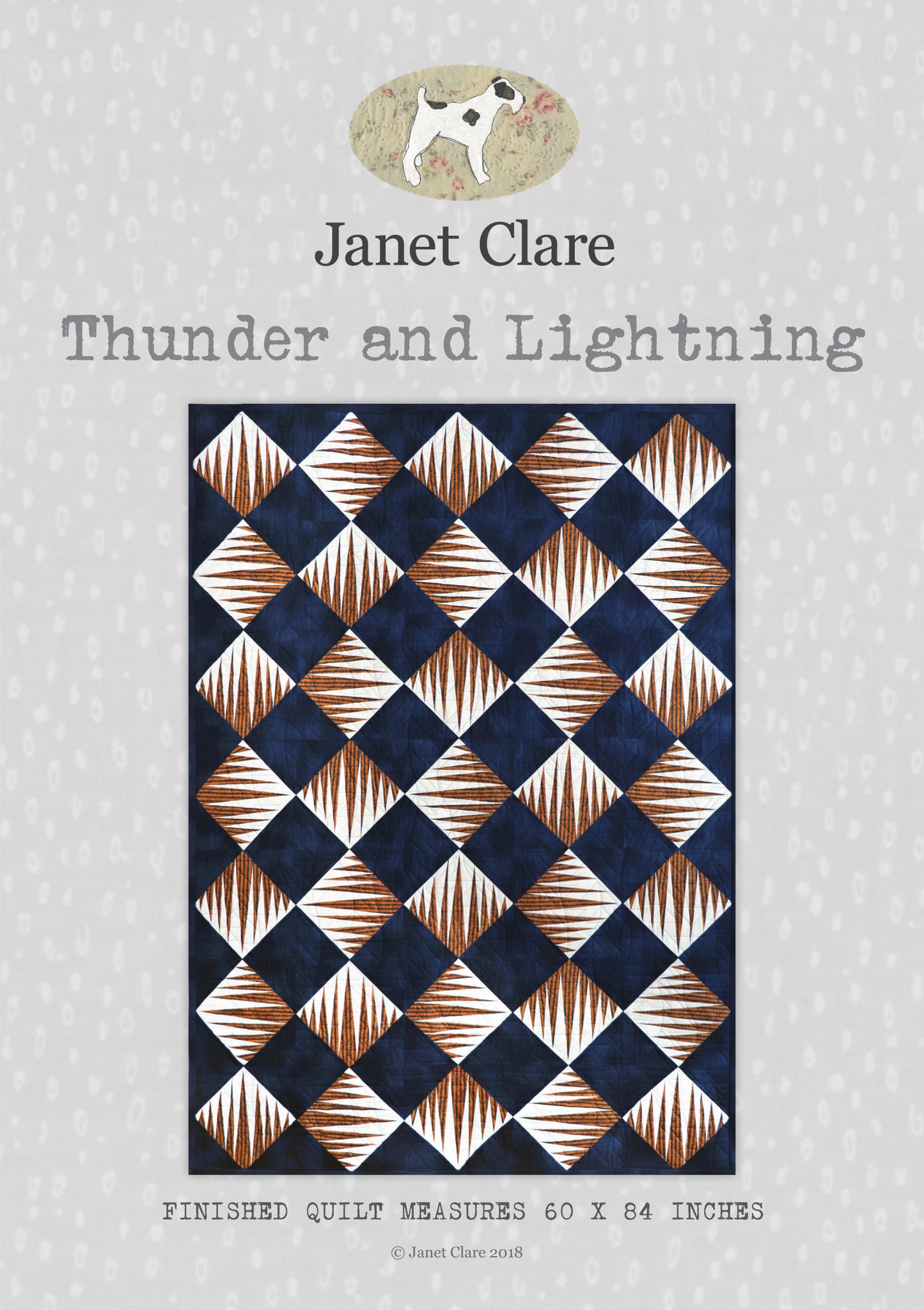 Thunder and Lightning Quilt Pattern - by Janet Clare