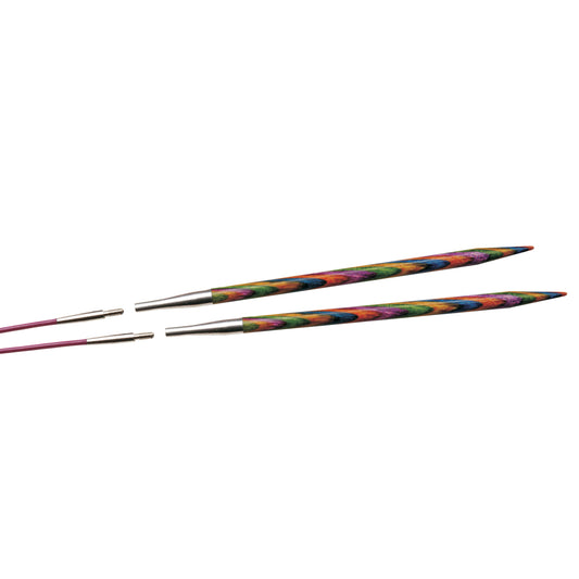 KnitPro Wooden Straight Cable Knitting Needles - Various Sizes - Symfonie
