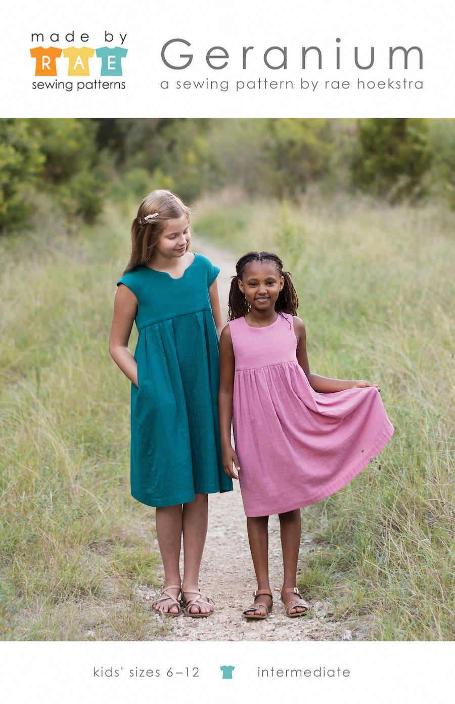 Geranium Girls Dress Large (6 from 12yrs) Pattern from Made By Rae
