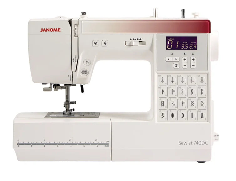 Janome Combo Offer - Sewist 740DC Sewing Machine PLUS 8004D Overlocker - BUNDLE OFFER PRICE £648