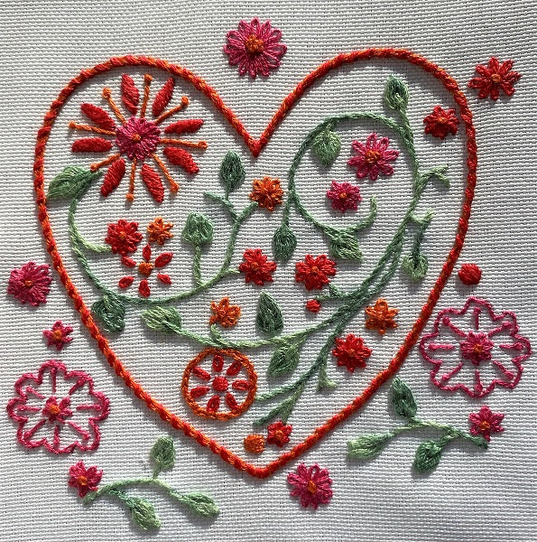 My Valentine - Lovely Embroidery Project by Dizzy & Creative