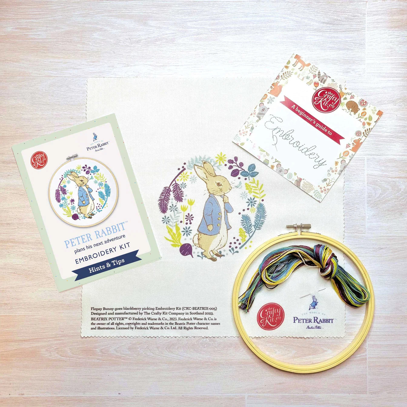 Peter Rabbit Embroidery Kit from The Crafty Kit Company