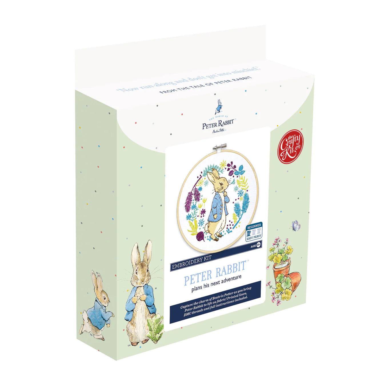 Peter Rabbit Embroidery Kit from The Crafty Kit Company