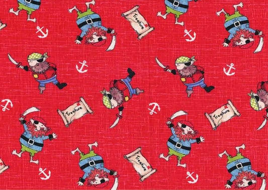 On The Hunt for Pirate Treasure! Fabric Collection - Sold by the Half Metre