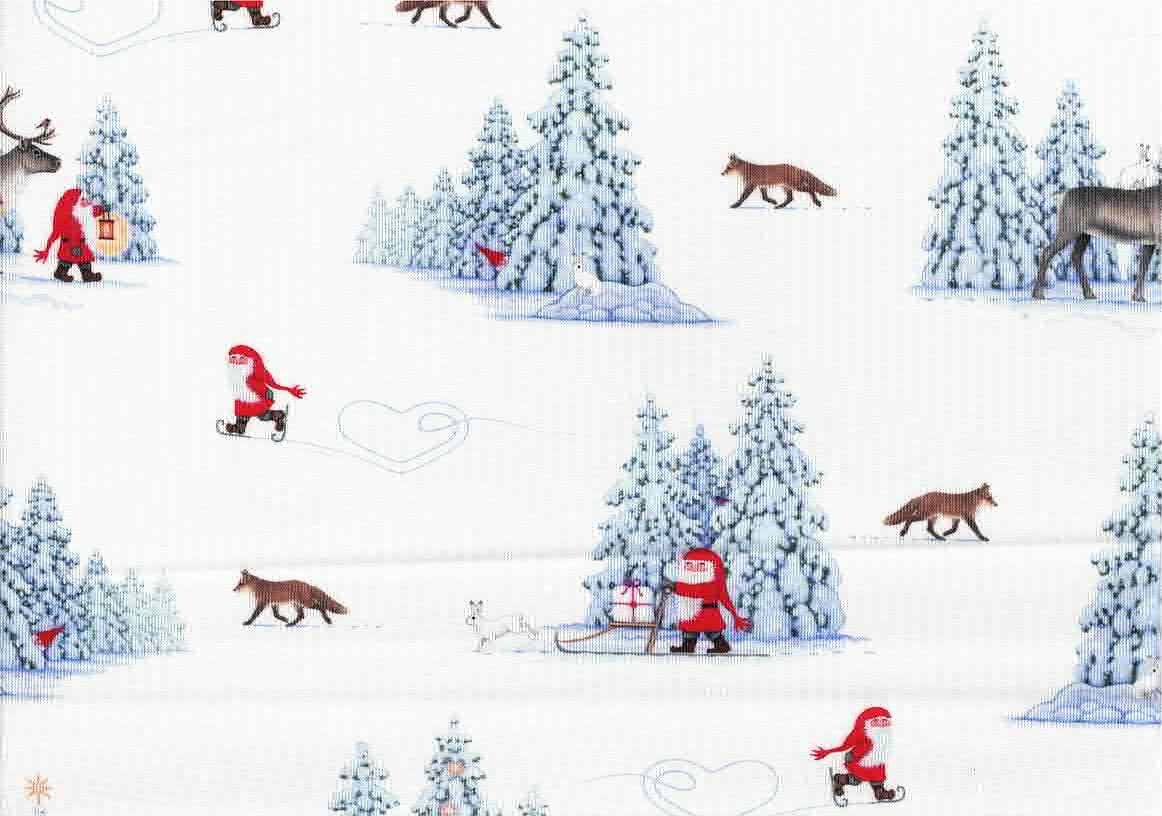 Christmas Fabric - 'Tomten's Forest Friends' by Lewis & Irene