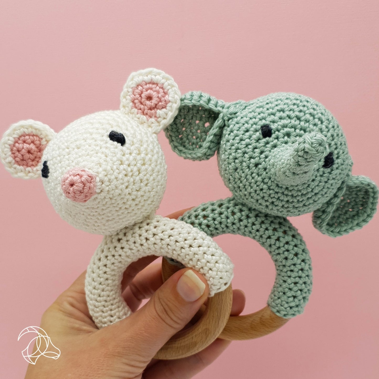 Baby Mouse Rattle - Crochet Kit from Hardicraft