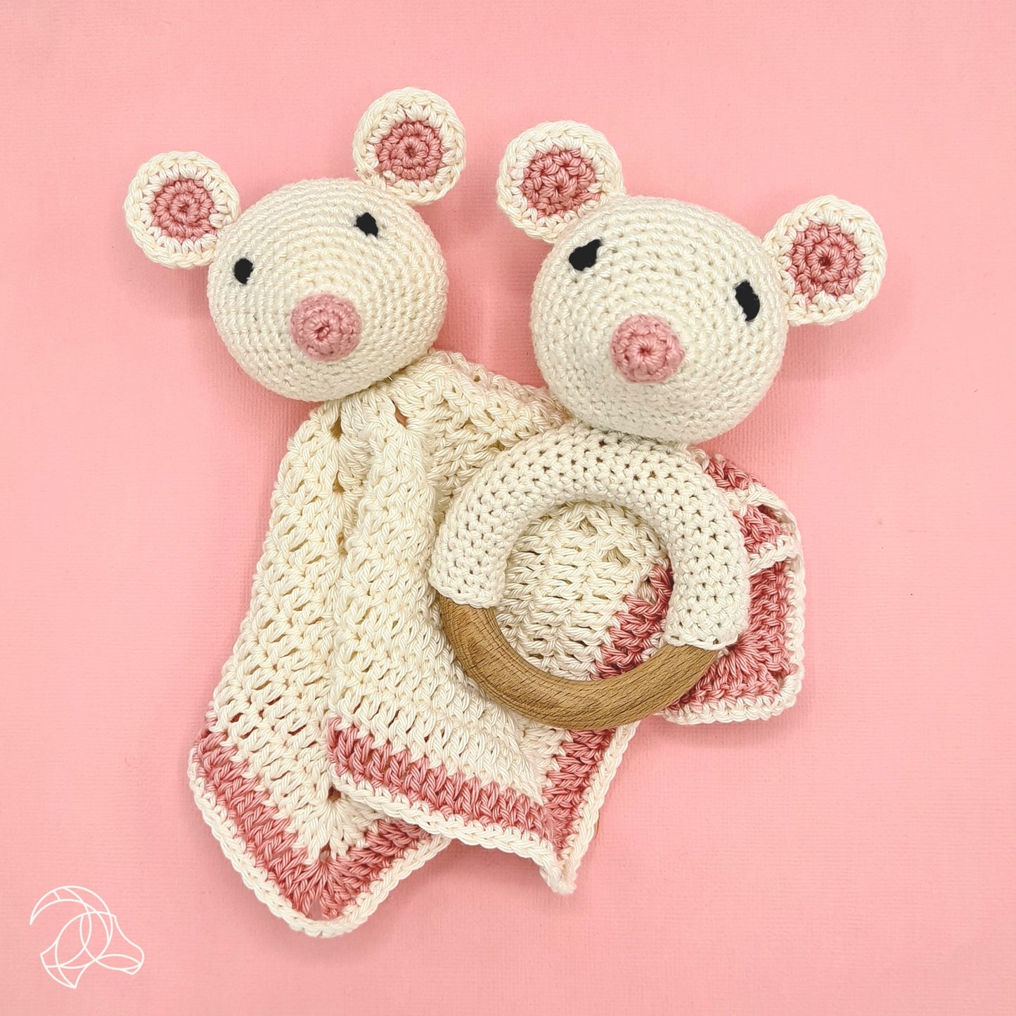 Baby Mouse Rattle - Crochet Kit from Hardicraft