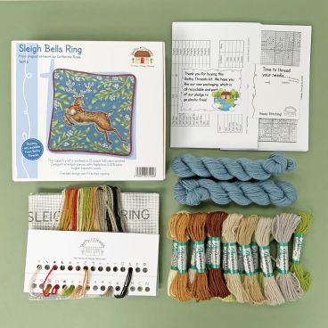 Sleigh Bells Ring Reindeer Tapestry Kit - by Bothy Threads TAP15