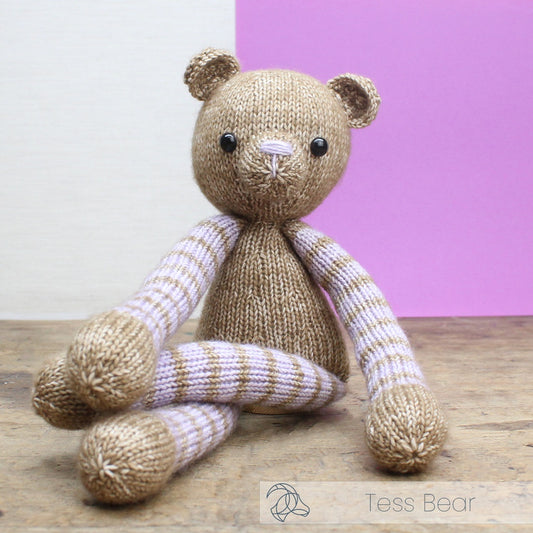 Tess the Bear Knitting Kit - from Hardicraft