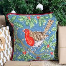 Red, Red Robin Cushion Tapestry Kit - by Bothy Threads TAP14