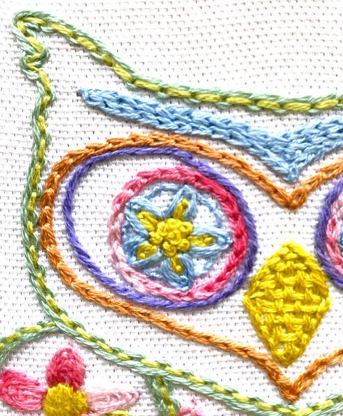 Sally the Spring Owl Embroidery Project