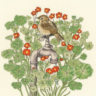 Nasturtium Garden Counted Cross Stitch Kit by Bothy Threads XFY4