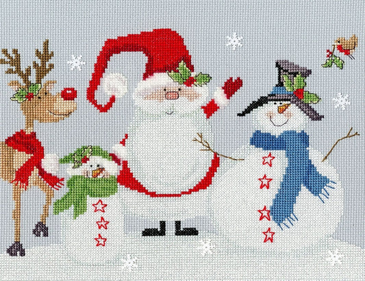 Snowy Friends Christmas Counted Cross Stitch by Bothy Threads XKTB6