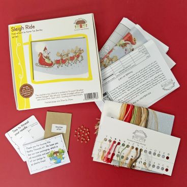 Santa Sleigh Ride Counted Cross Stitch Kit by Bothy Threads