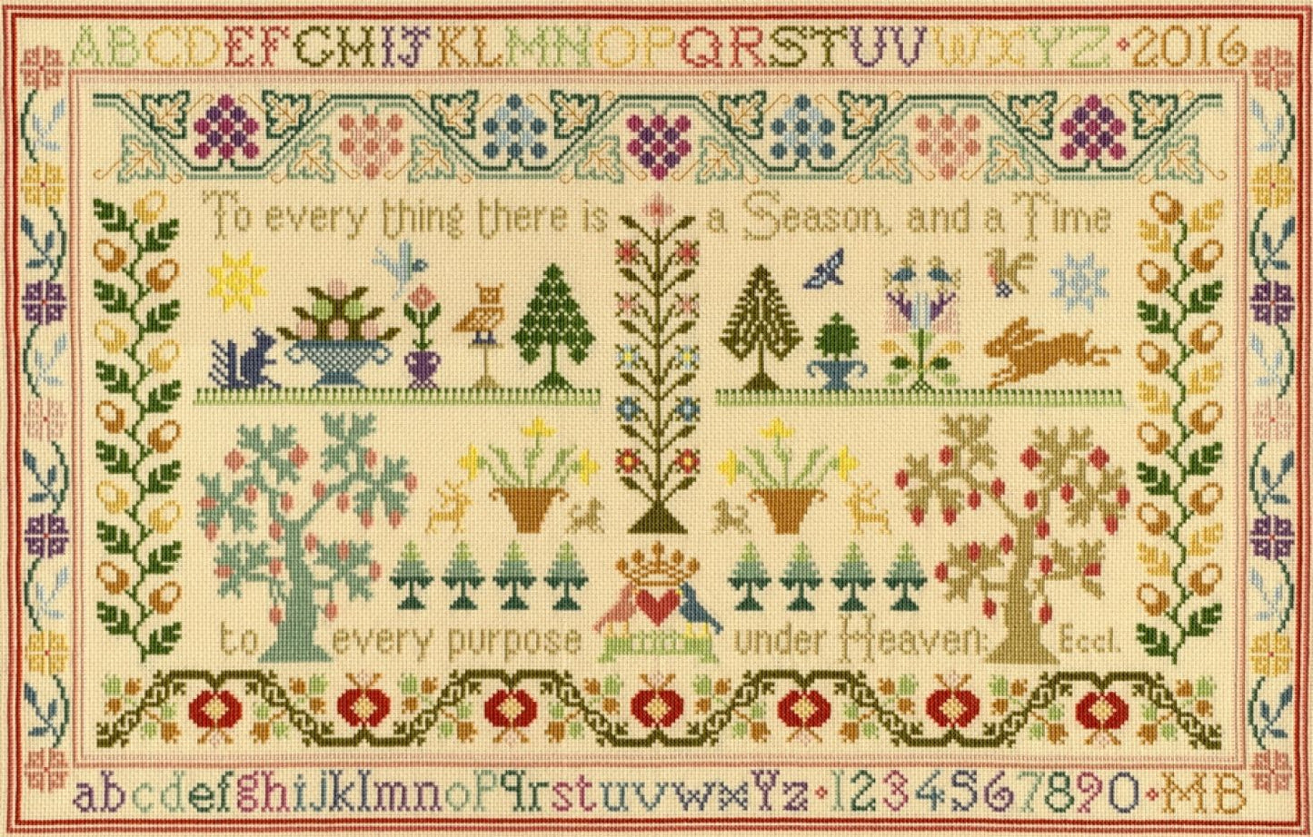 Season and Time Counted Cross Stitch Kit by Bothy Threads