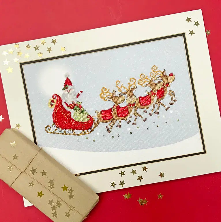 Santa Sleigh Ride Counted Cross Stitch Kit by Bothy Threads
