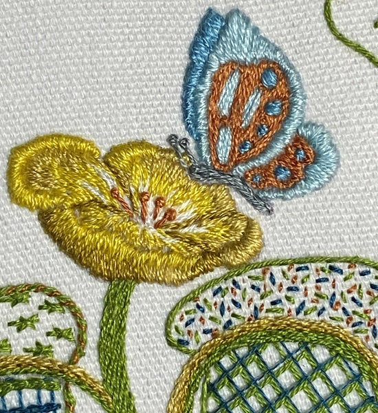 Butterfly on Buttercup Crewel Embroidery Kit by Dizzy & Creative