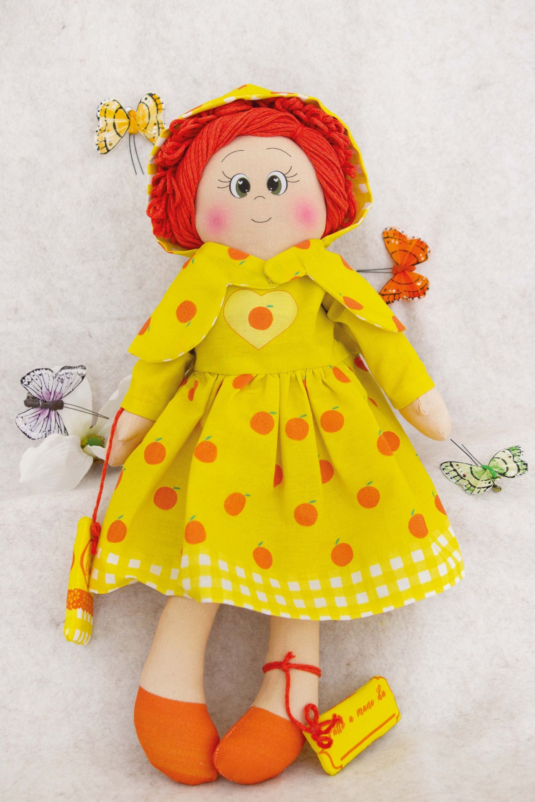 Lady Orange Dolls Pattern Easy to Make Dolly Pattern