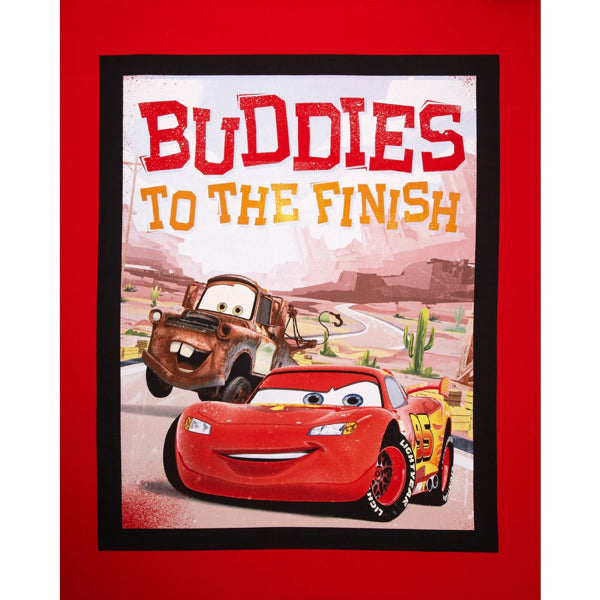 Racing Cars & Trucks Children's Fabric Panel - for making Quilt, Bedding etc