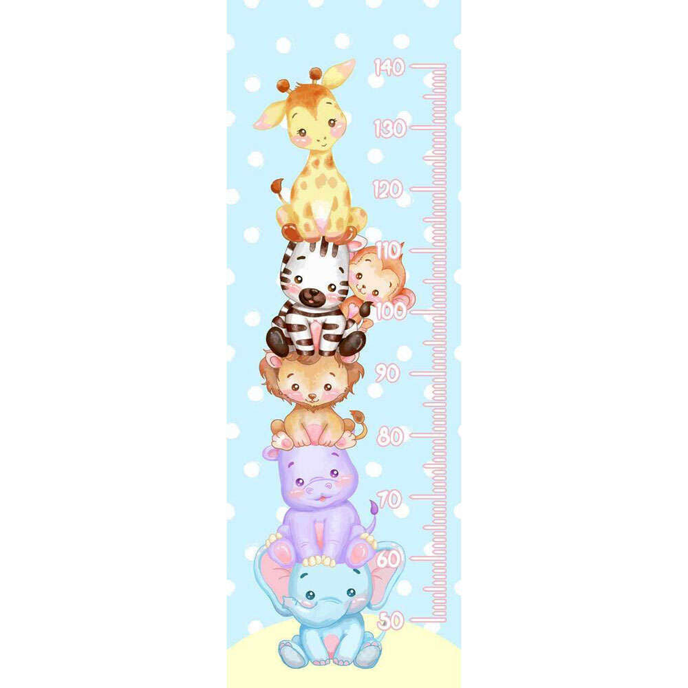 Watch Them Grow - Baby Grow Chart - Quilt Cot Fabric Panel