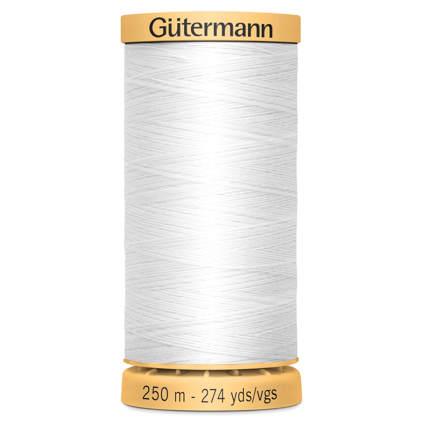 Gutermann Natural Cotton Thread: 250m - Colour 5709 White