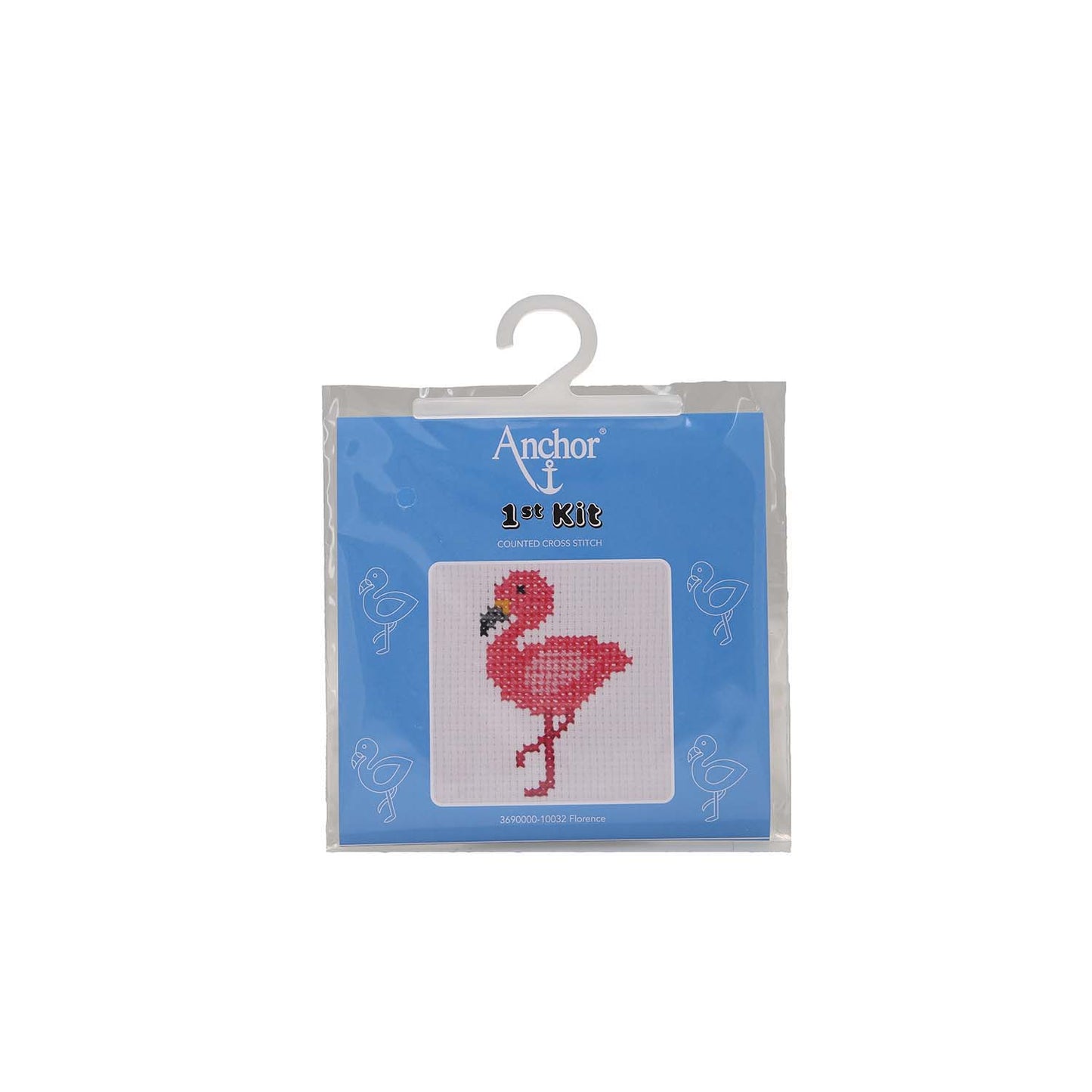 Florence the Flamingo First Counted Cross Stitch Kit - For children & beginners